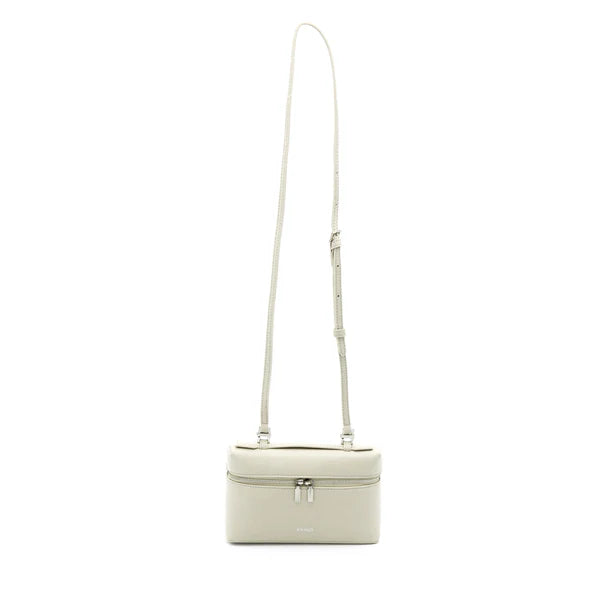 Number 2 ivory white leather handbag