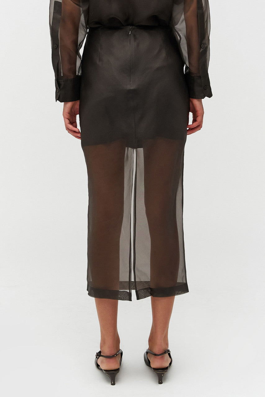 ORGANDY PENCIL SKIRT