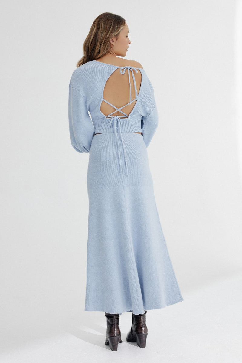 SIGNIFICANT OTHER Lia Knit Top - Blue Marle
