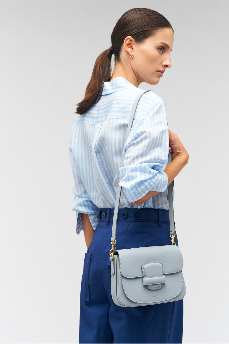 OROTON - CARTER SMALL DAY BAG - DUSK BLUE