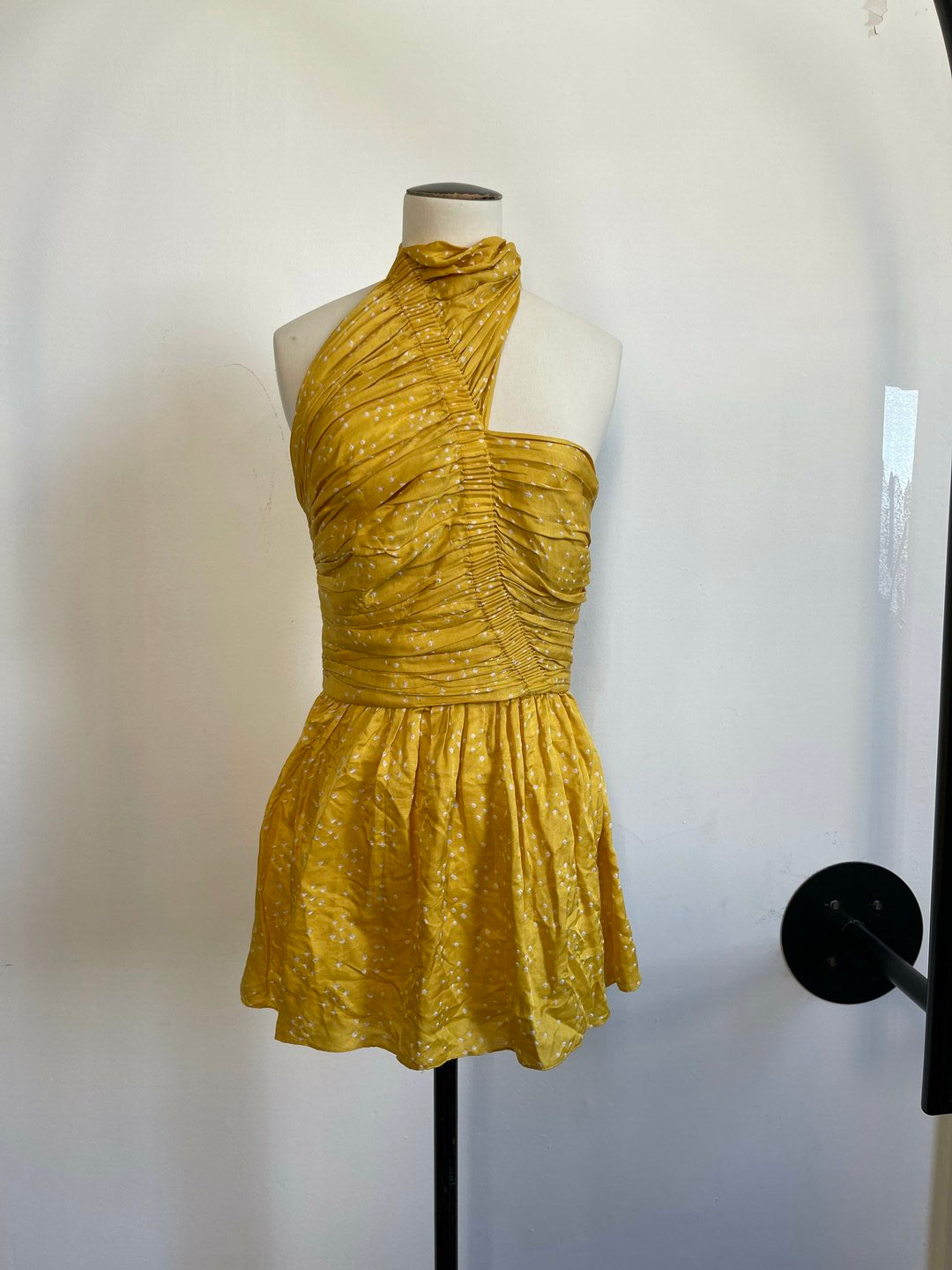 HAND SHIBORI SILK CORSET