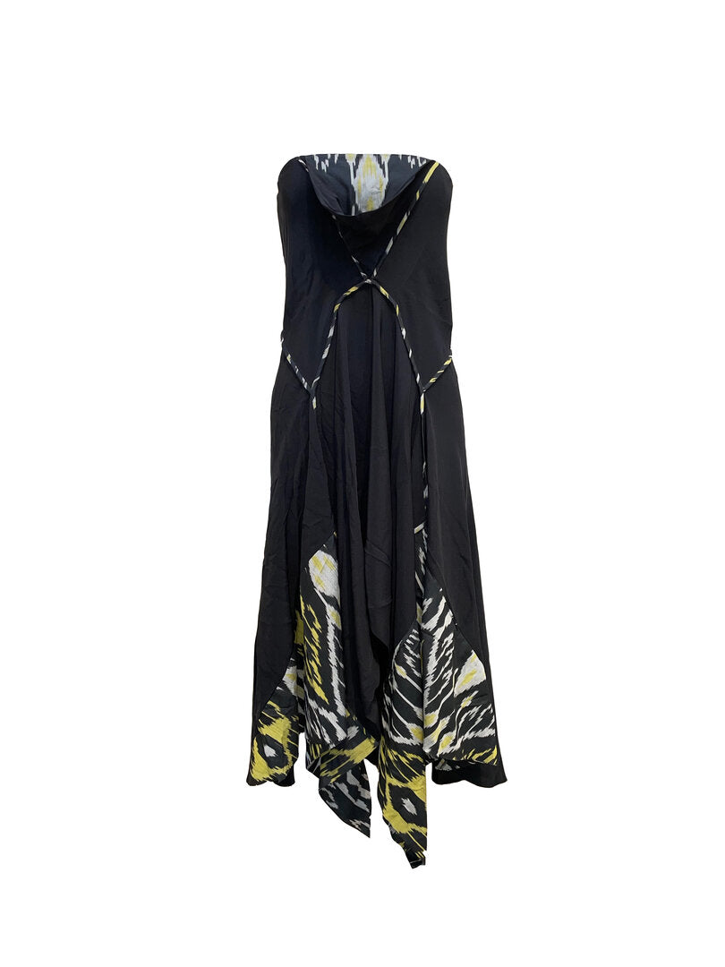 IKAT DRESS - BLACK