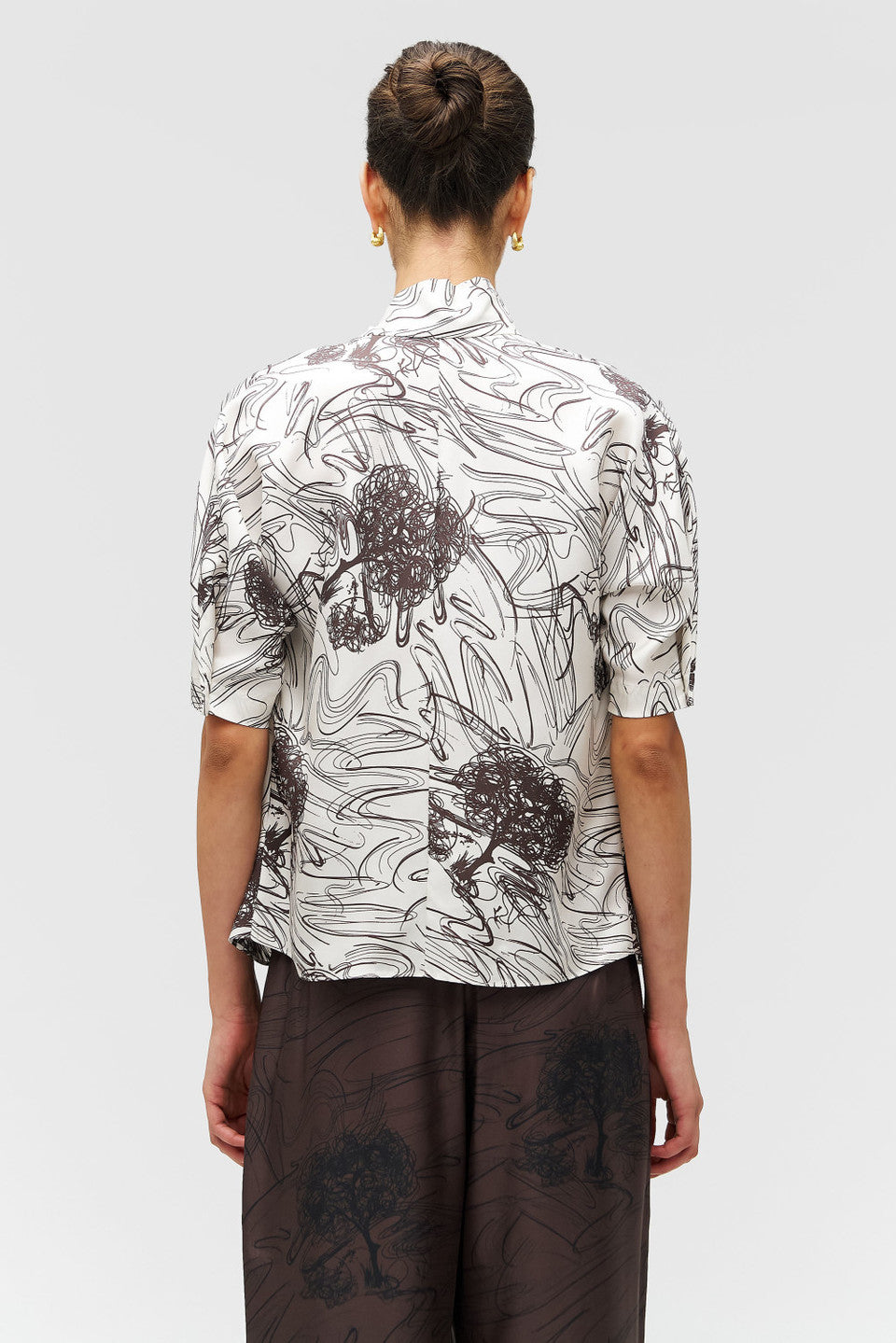 SCRIBBLE TREE BLOUSE