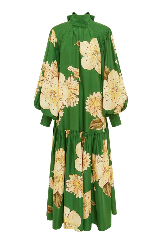 SAGE SILK GOWN