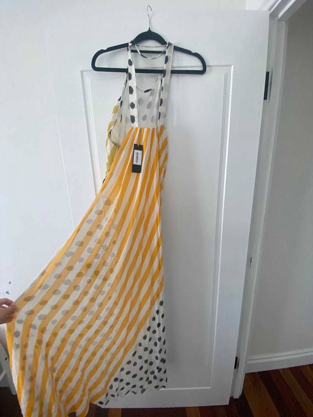 Monarch Bias Halter Dress - Multiprint
