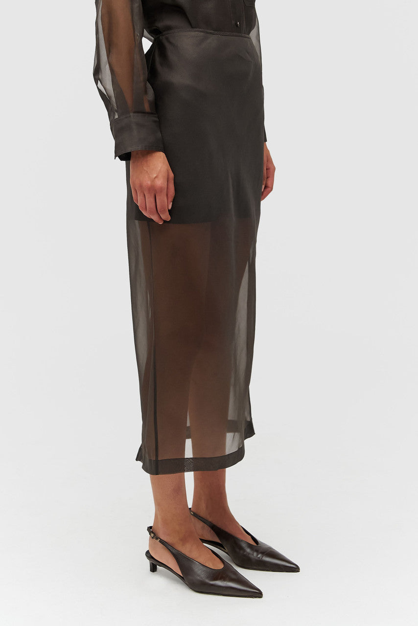 ORGANDY PENCIL SKIRT