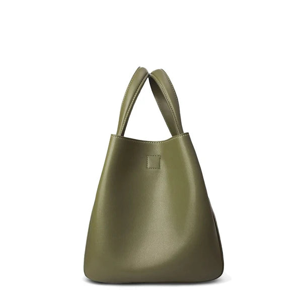 Eight mini leather khaki bag