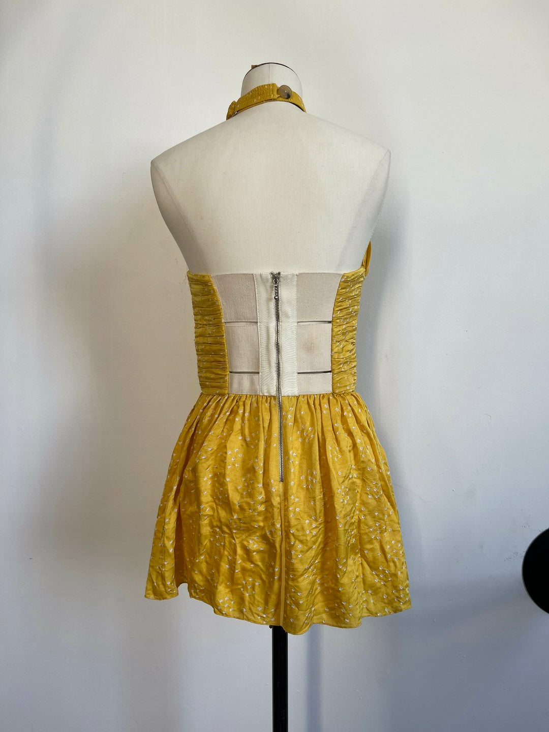 HAND SHIBORI SILK CORSET