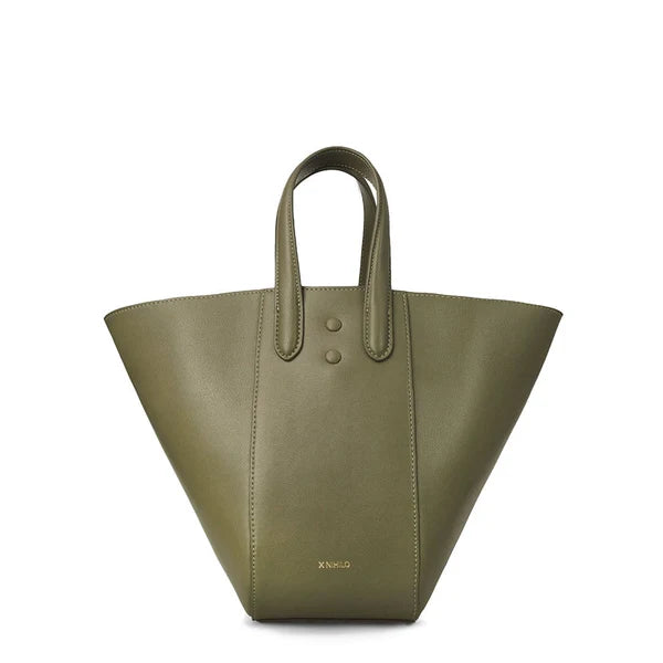 Eight mini leather khaki bag