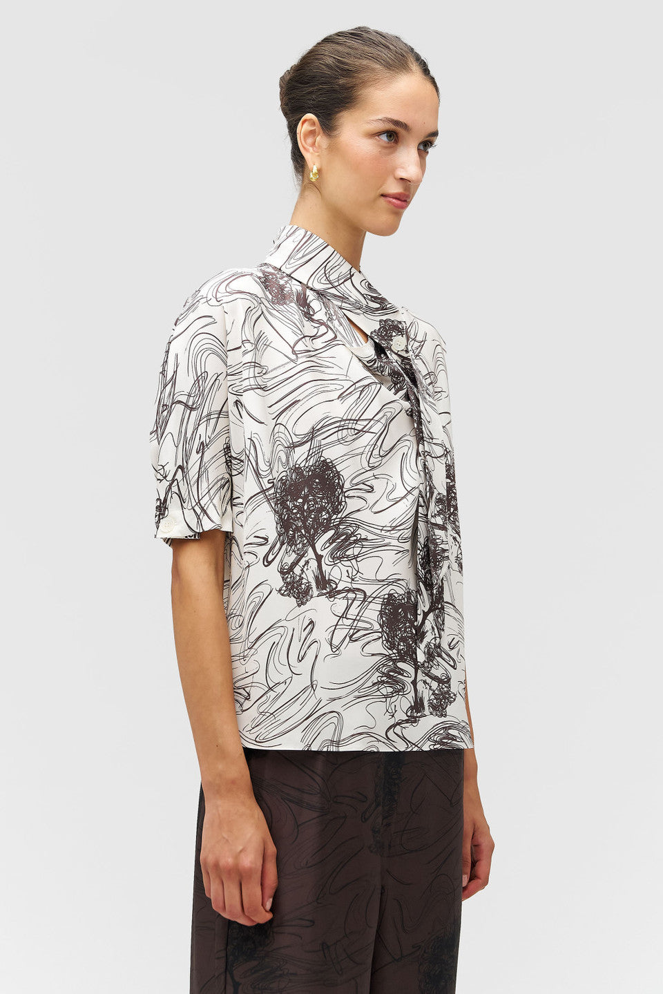 SCRIBBLE TREE BLOUSE