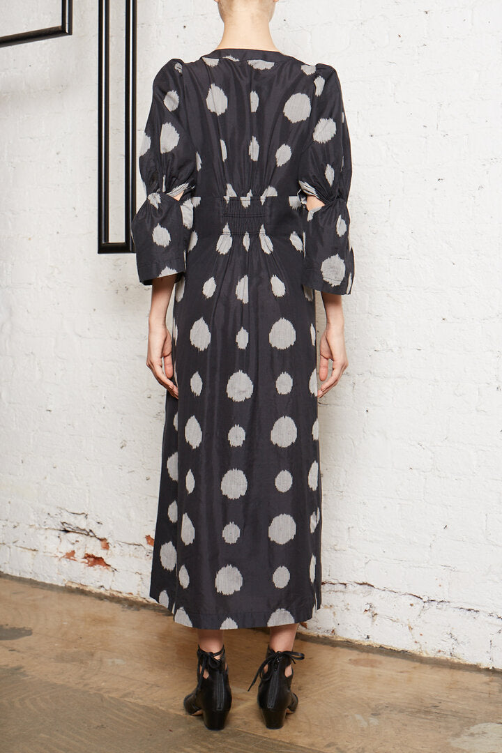 Handweave Ikat Shirtdress