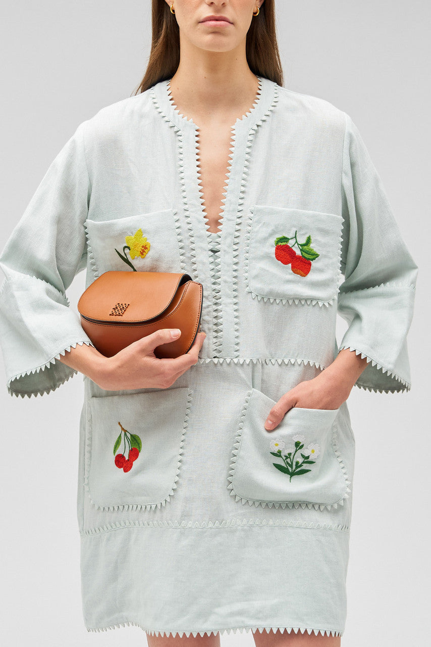 Embroidered Tunic Dress - Edu De Nil