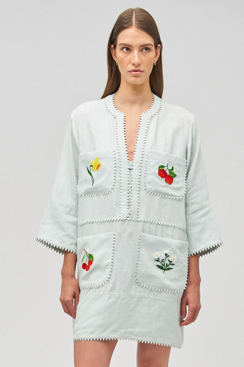 Embroidered Tunic Dress - Edu De Nil