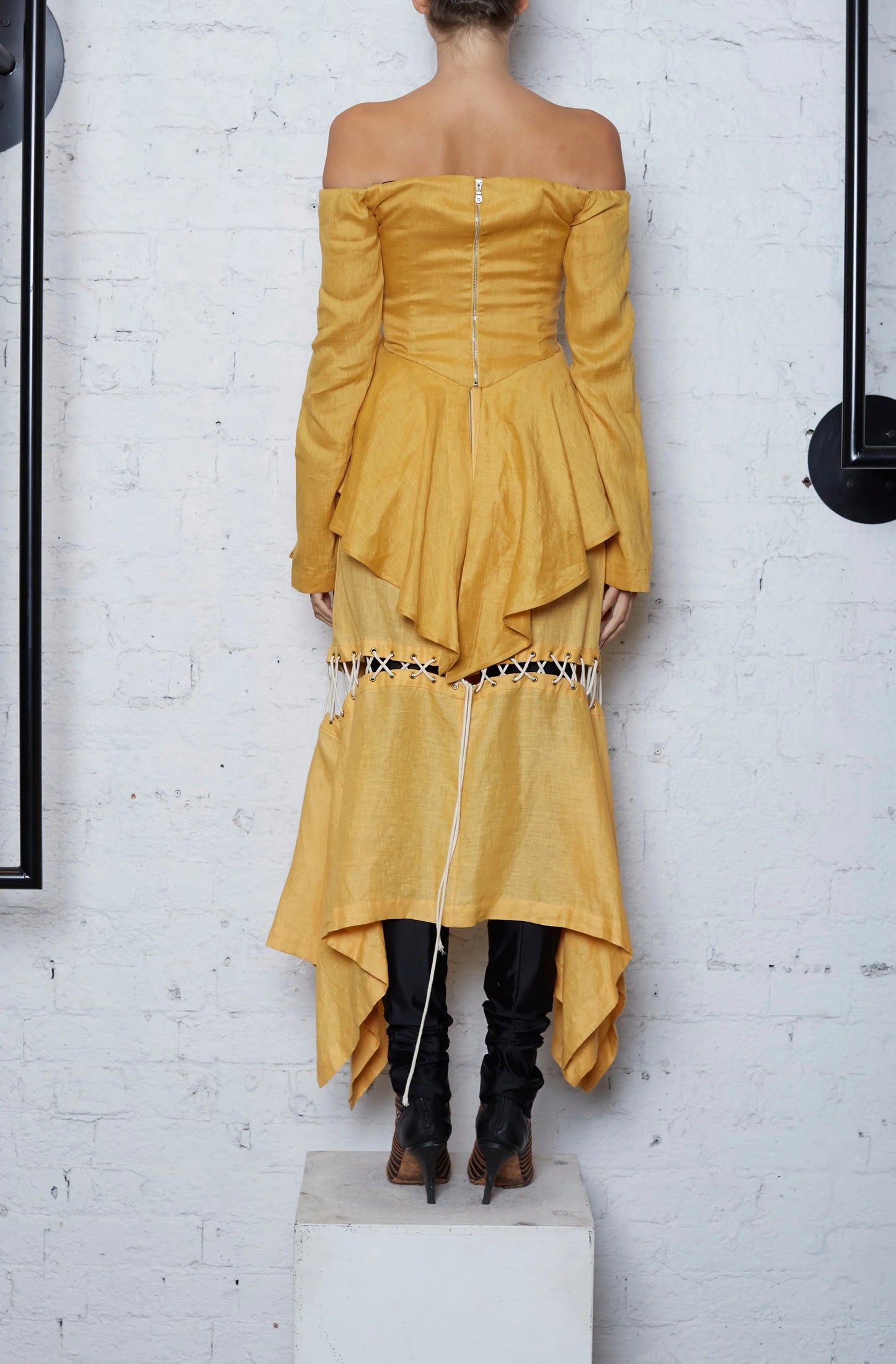LINEN CORSET SKIRT