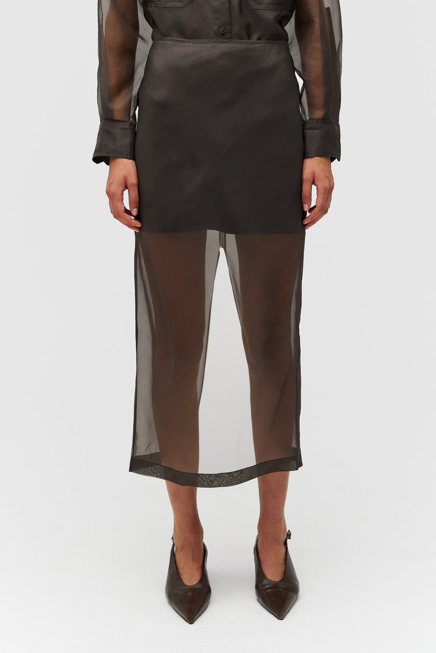 ORGANDY PENCIL SKIRT
