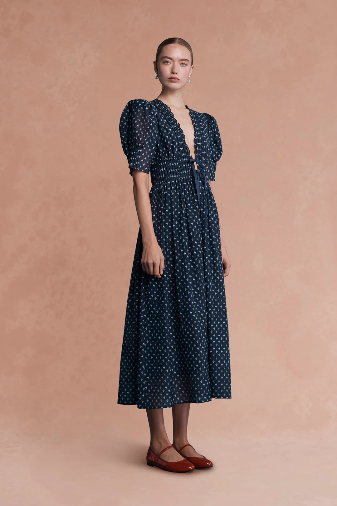 Boehm Dress Navy Floral
