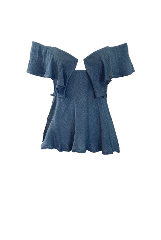 FRILL SHOULDER TOP