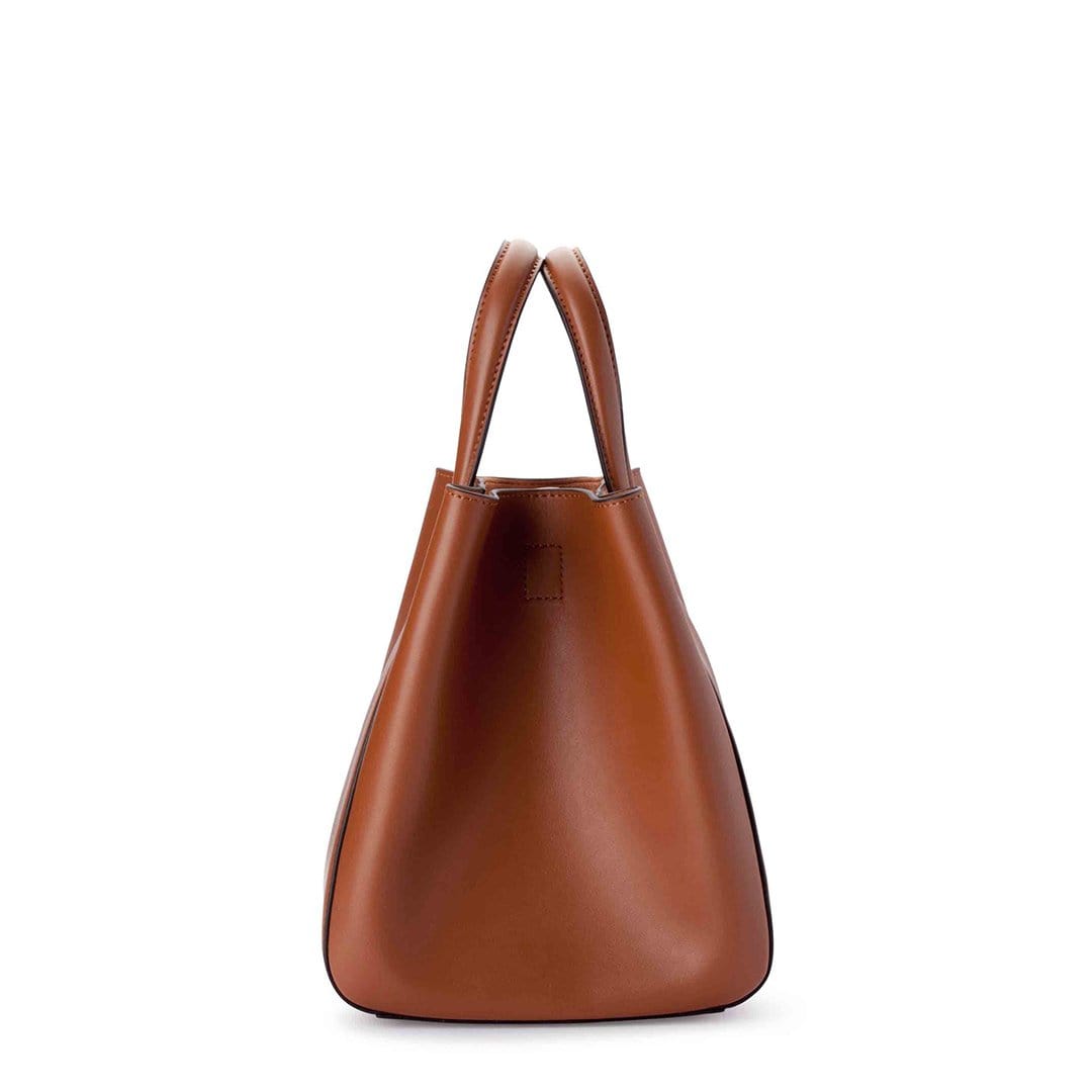 X NIHILO - EIGHT MINI TOTE BUCKET BAG - TAN Side angle