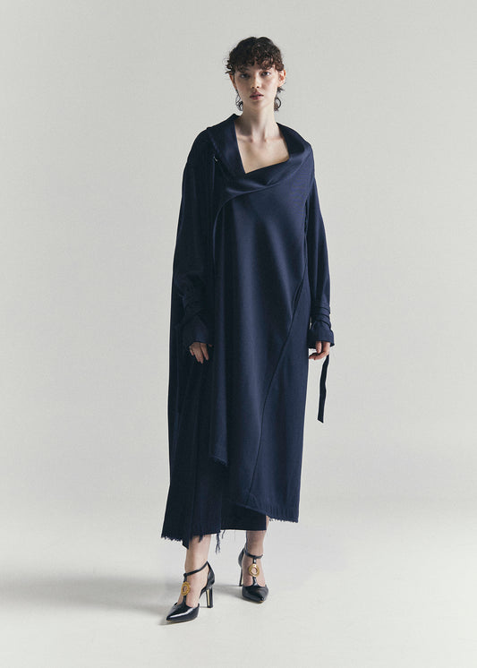 RECIETY - LOEWE RUNWAY DRESS LOOK 30 - NAVY